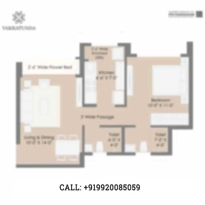 Vakratunda Anantaraa, Codename Golden Ticket 2BHK Premium Residence Unit Plan